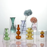 Load image into Gallery viewer, Artistic Transparent Colored Glass Vase