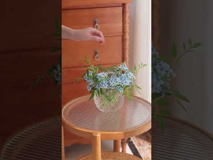 Quilted Texture Glass Handbag Vase