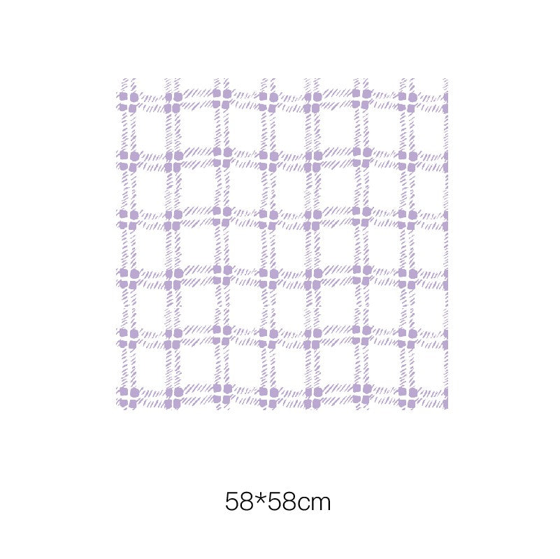 Summer Style Plaid Flower Wrapping Paper Pack 20 (58x58cm)