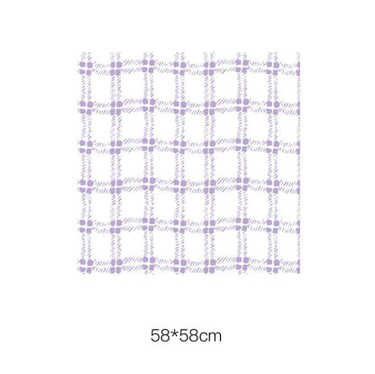Summer Style Plaid Flower Wrapping Paper Pack 20 (58x58cm)