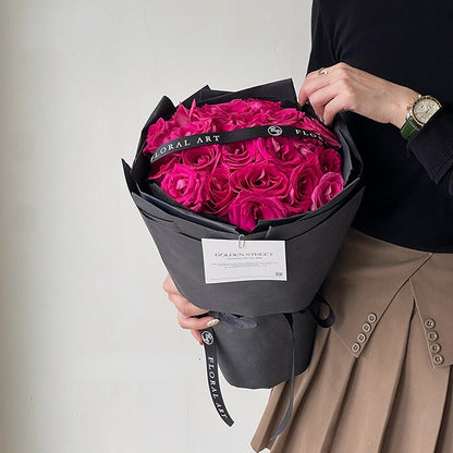 10pcs Leather Texture Flower Wrap Paper (53x60cm)