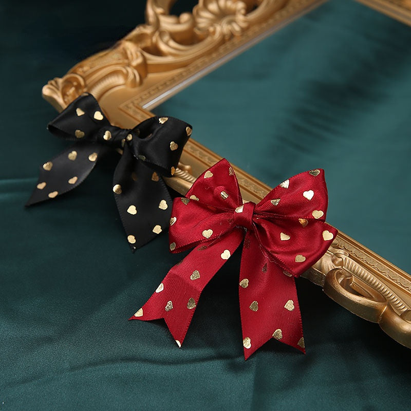Golden Heart Valentine's Day Ribbon (2.5cmx40Yd )