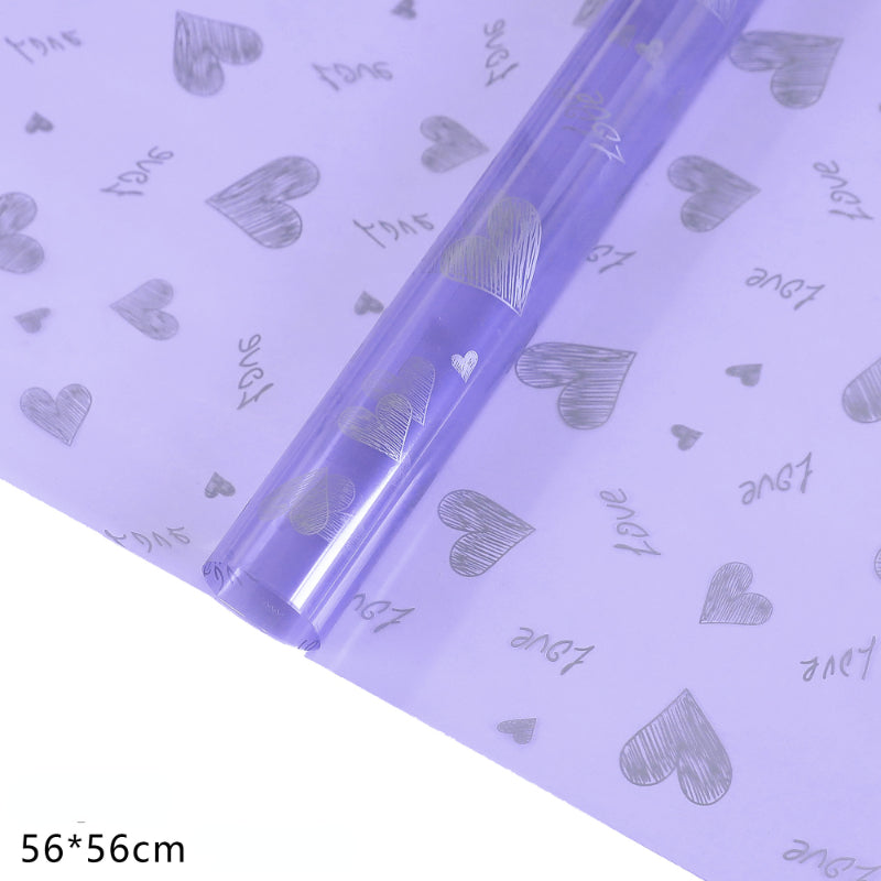 20pcs Romantic Love Cellophane Wrap (56x56cm)
