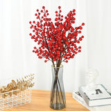 Load image into Gallery viewer, Artificial Red Berry Branch Fake Branch