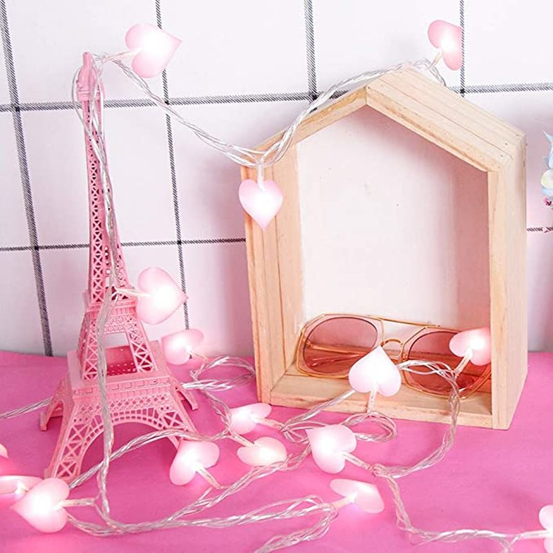 Heart Shaped Fairy Garland Lights