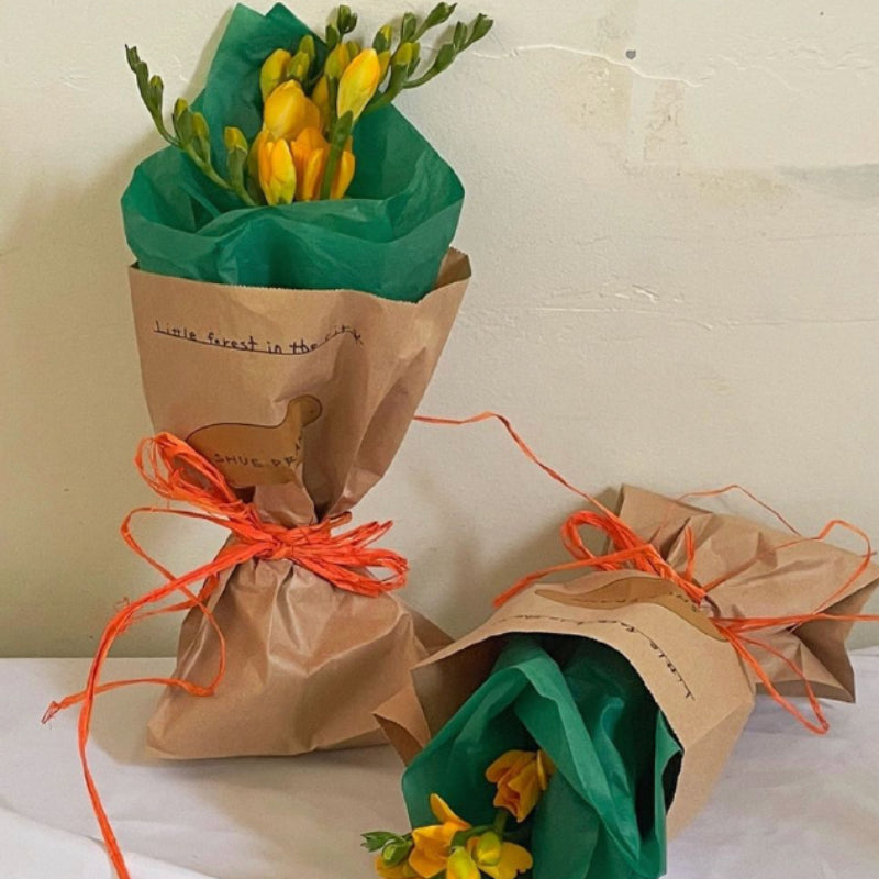 Jutieuo 20 Sheets Flower Wrapping Paper Florist Bouquet Supplies