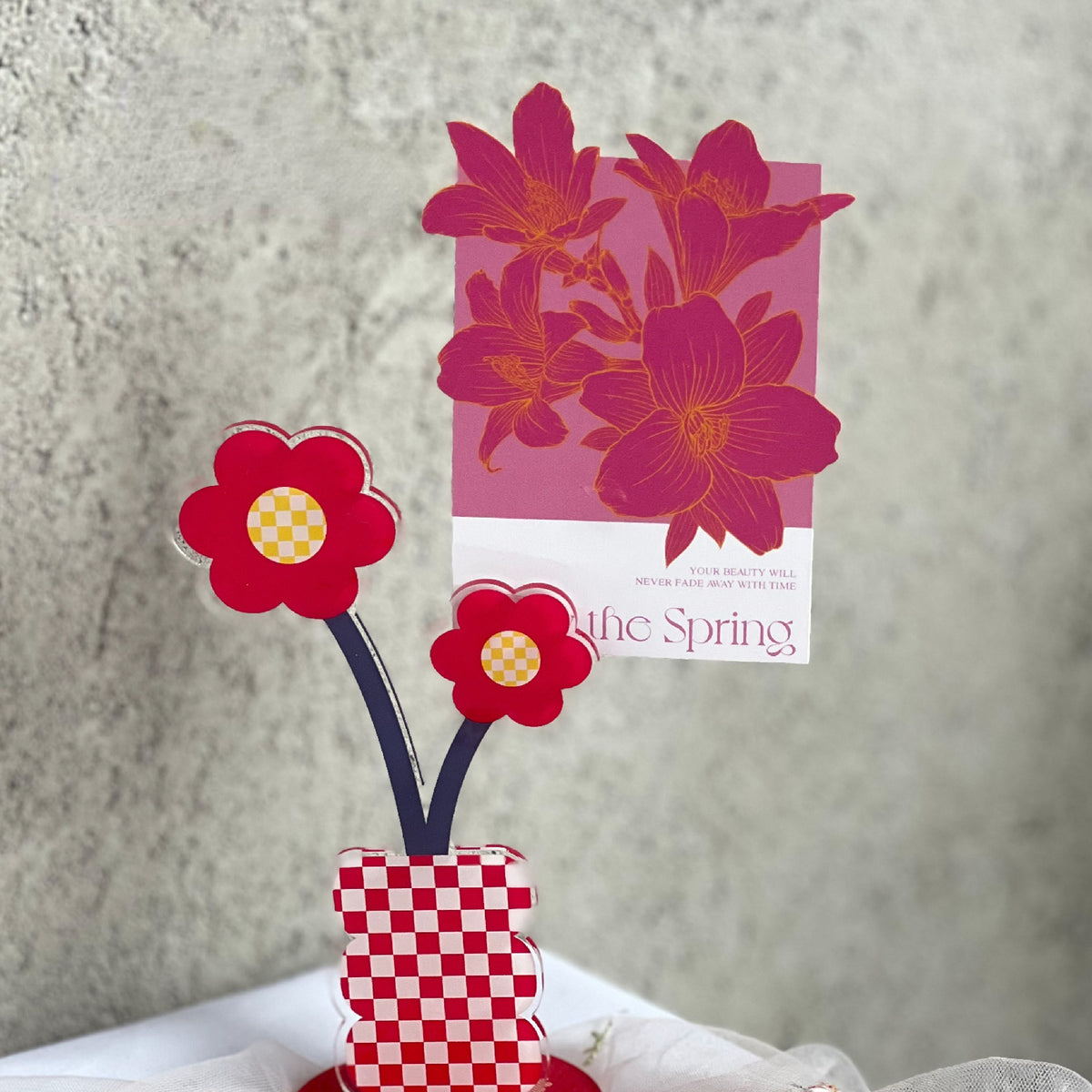 Spring Floral Greeting Cards Bouquets Decoration Pack 10