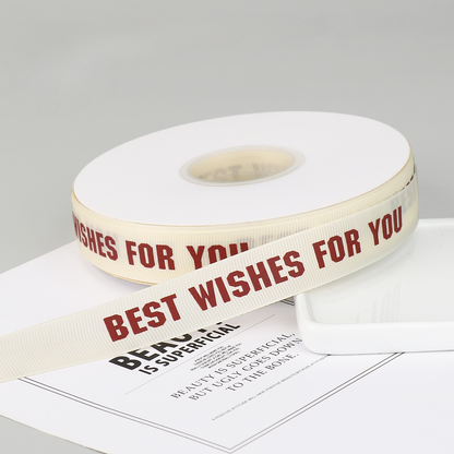 الحد الأدنى من شريط Grosgrain العاجي (20 مم × 45 ياردة)