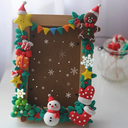 20pcs Christmas Glitter Snowflake Resin Ornaments