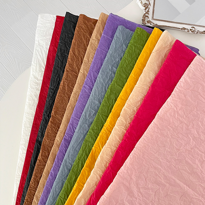 10pcs Wrinkled Bouquet Wrap Paper (52x52cm)