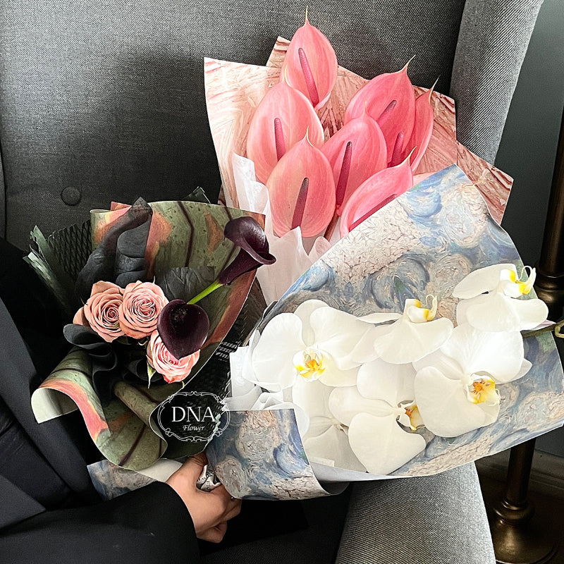 Kaleidoscope Bouquet Wrap Paper Pack 20 (36x50cm) – Floral