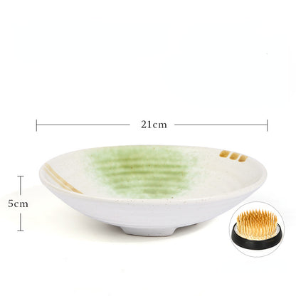  Japanese Ikebana arrangement container with Circular Kenzan