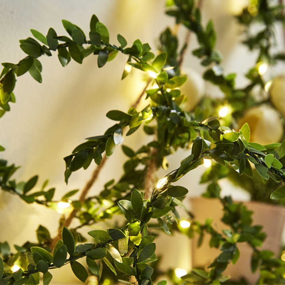 Artificial Tiny Leaf Vine String Light LED Garland Fairy Lights