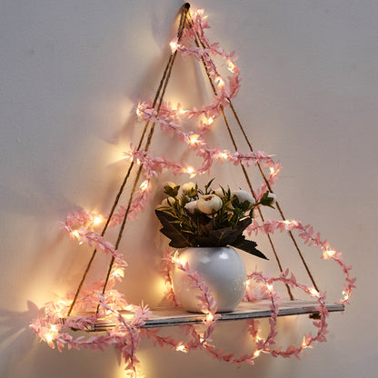 Artificial Tiny Leaf Vine String Light LED Garland Fairy Lights