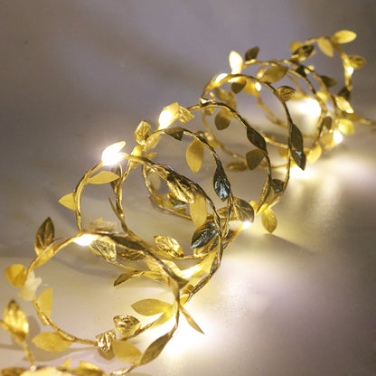 Artificial Tiny Leaf Vine String Light LED Garland Fairy Lights