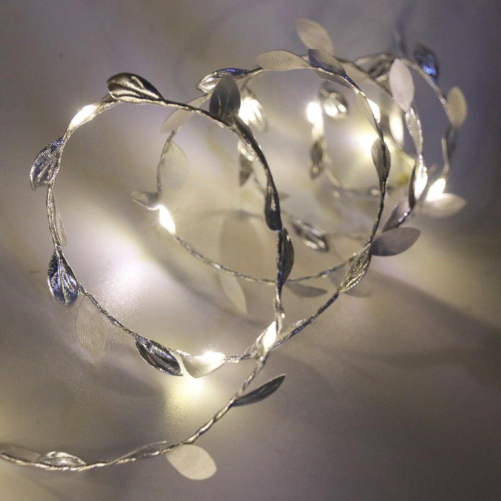 Copper Wire Leaf Lights