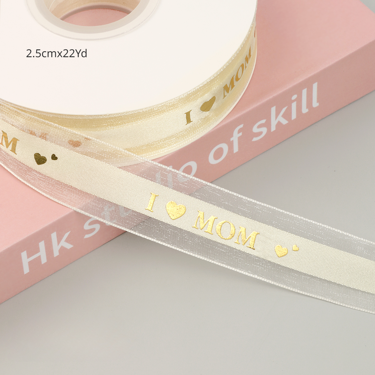 I LOVE YOU MOM Ribbon for Mother's Day