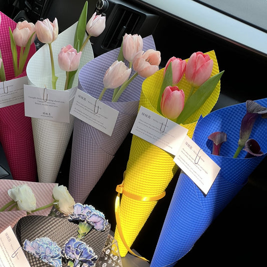 Dotted Texture Waterproof Bouquet Paper Pack 20 (55x57cm)
