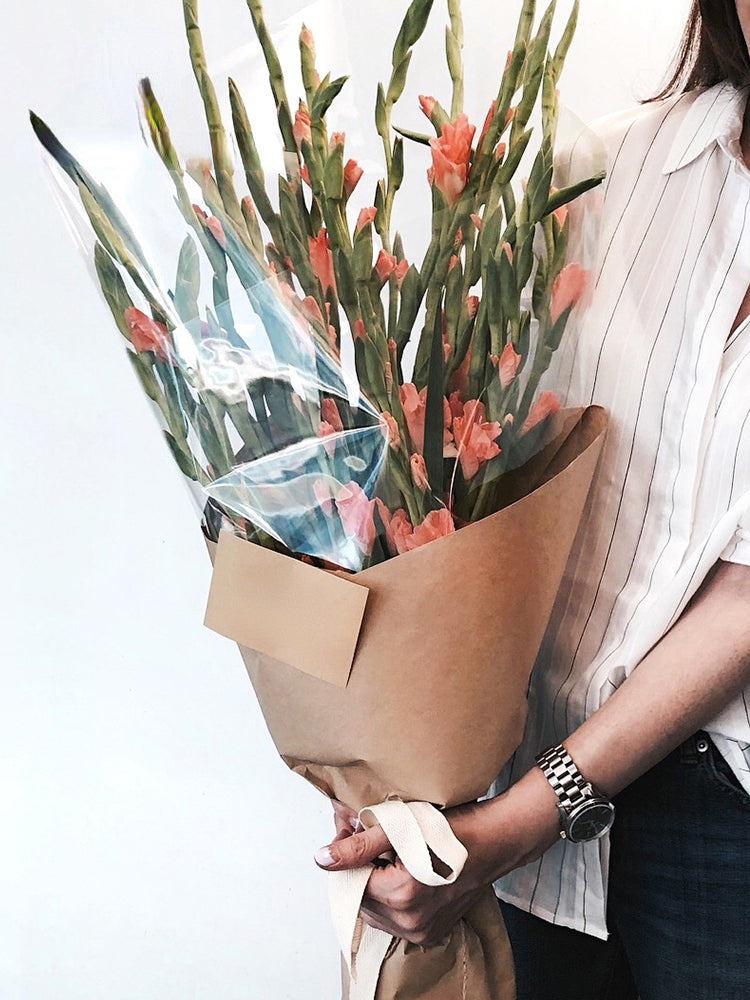 20pcs Brown Kraft Paper for Bouquet (75x52cm)