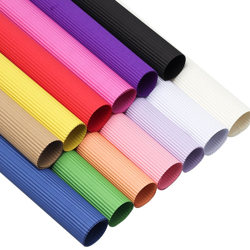 20 feuilles de papier d'emballage ondulé pour bouquet (50x65 cm)