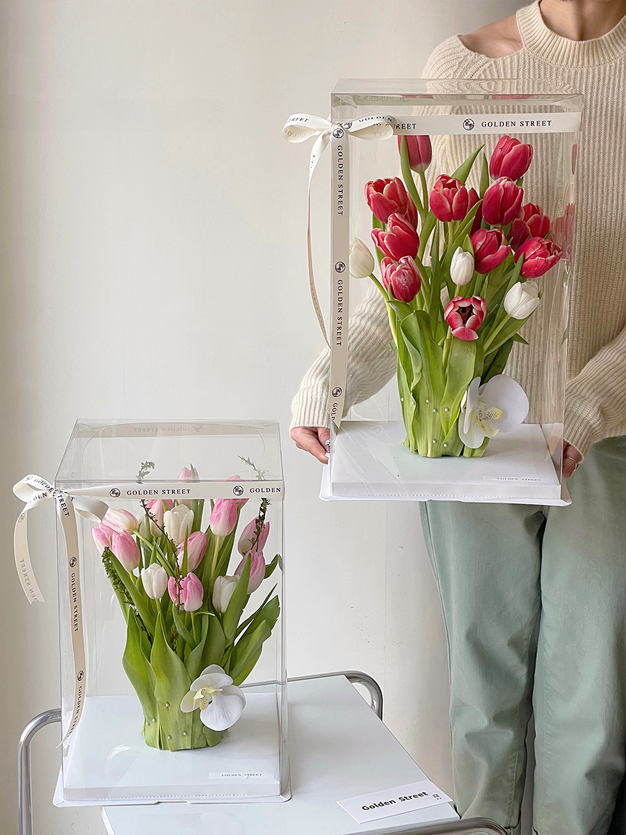Transparent Rectangular Tall Box Pack 5 – Floral Supplies Store