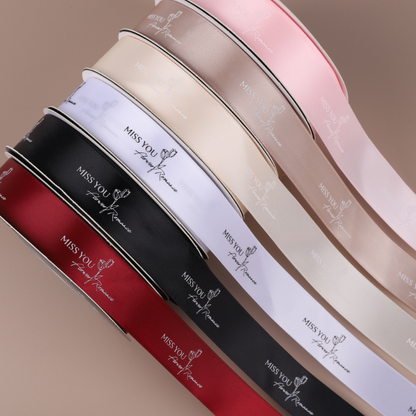 MISS YOU Satin Ribbon (25mmx40Yd)