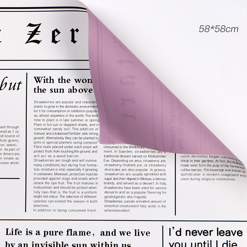 20 Sheets Double-sided Newspaper Waterproof Florist Paper
