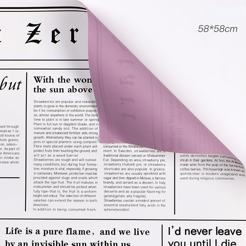 20pcs Newspaper Florist Wrap Paper (58x58cm)