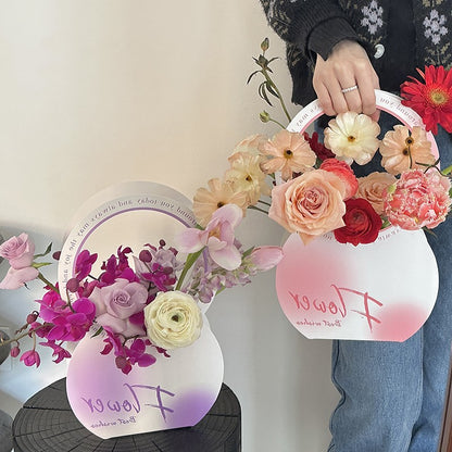 9pcs Floral Gift Packaging Box with Handle