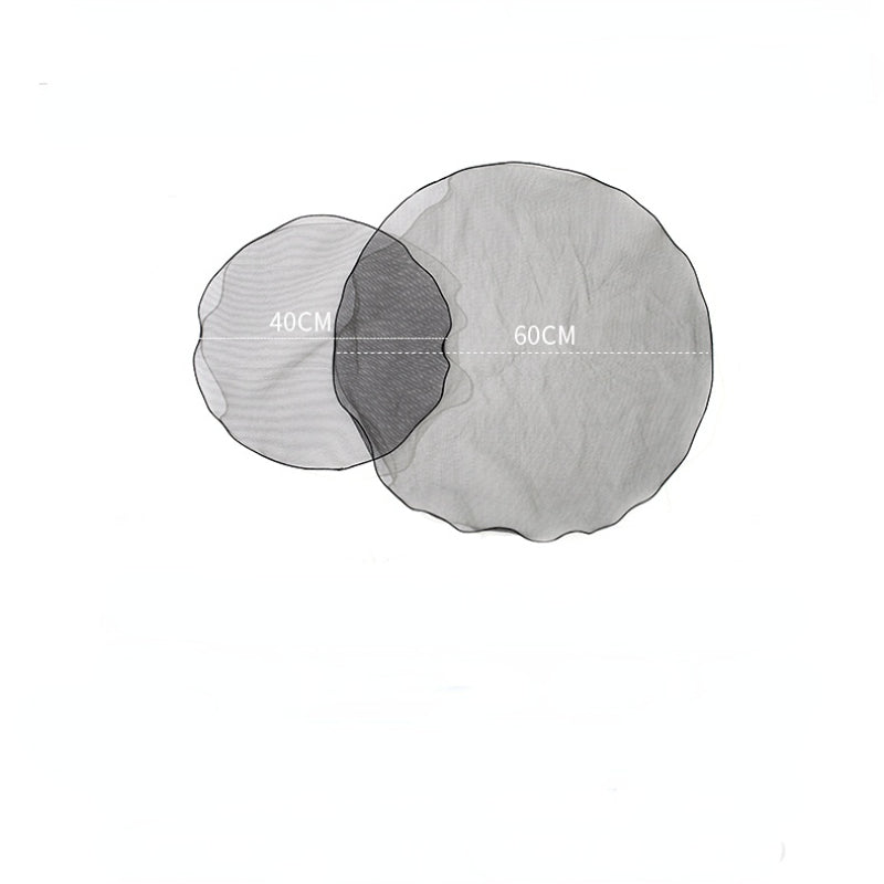 Rolled Edge Round Mesh Fabric for Flower Packaging Pack 10
