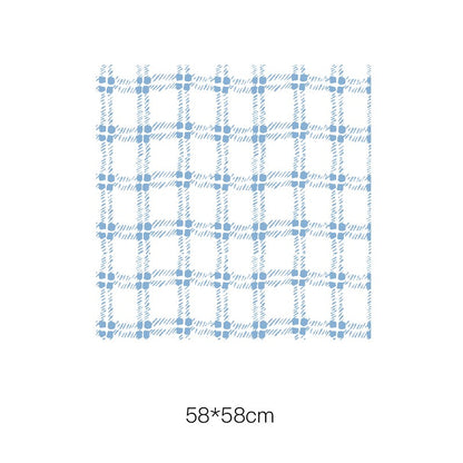 Summer Style Plaid Flower Wrapping Paper Pack 20 (58x58cm)