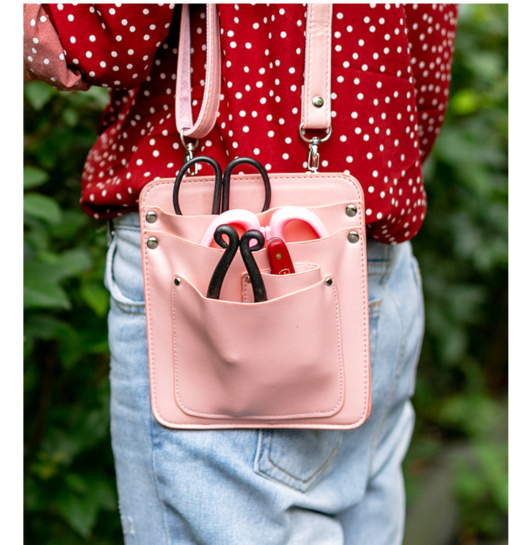 PU Leather Florist Tool Pouch with Adjustable Strap