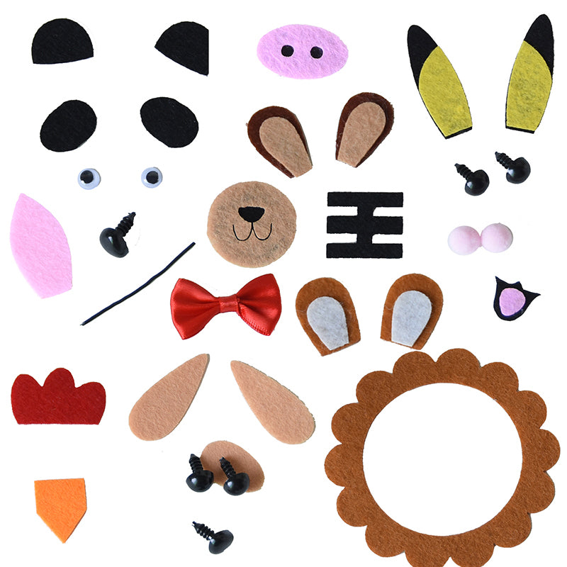 DIY Pom Pom Animal Flower Craft Kit (5 Sets)
