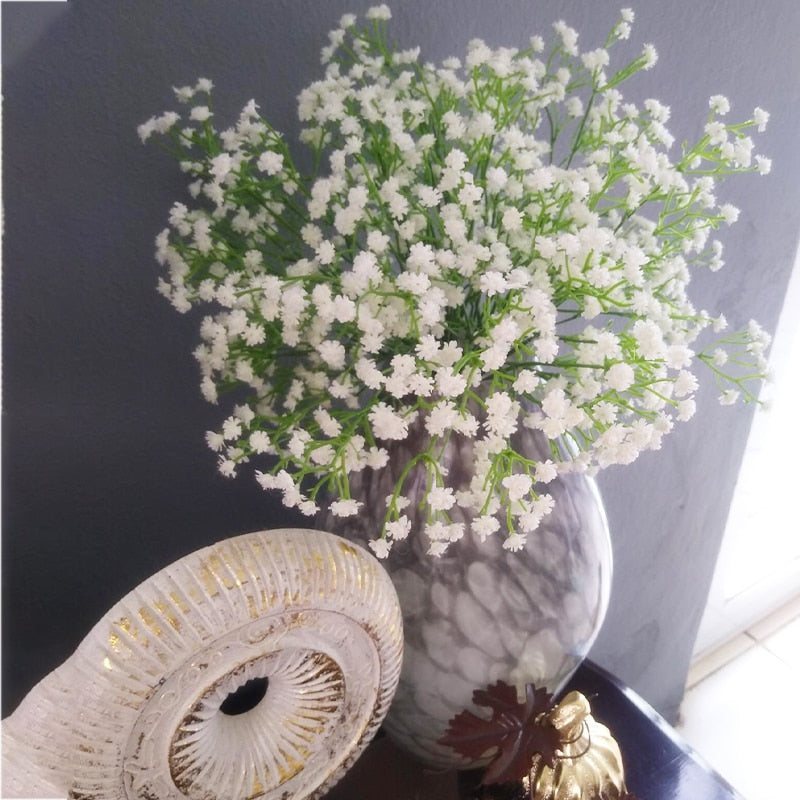 planta plastic Artificial Plastic Baby's Breath Branch Pack 6 – Floral Supplies Store