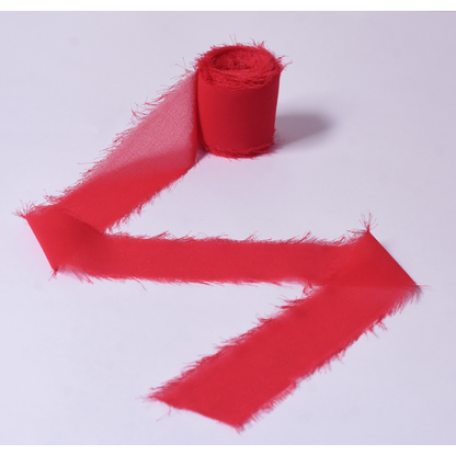 Frayed Edge Chiffon Ribbon for Floral Design (4cmx5m)
