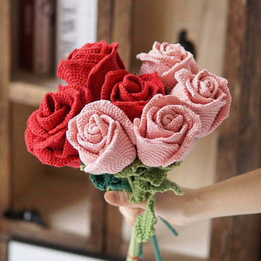 Crochet Rose Bouquet