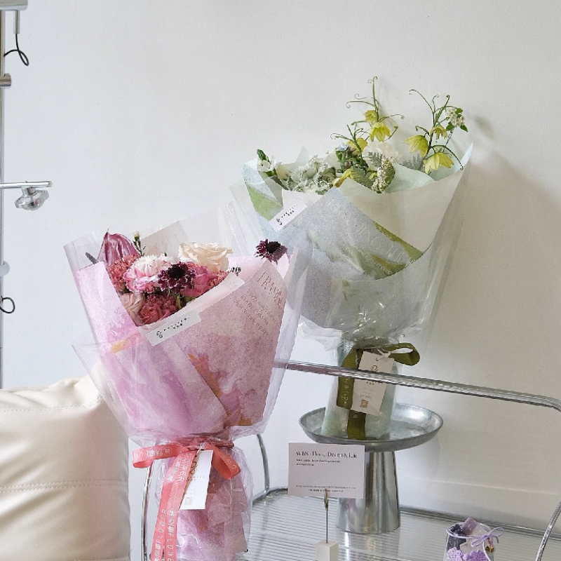 10pcs Color Splash Flower Wrap Paper (38x58cm)