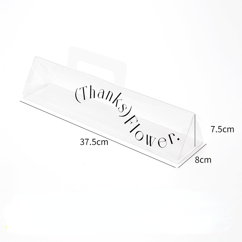 Triangle PVC Flower Box for Single Rose Flower – Floral Supplies Store