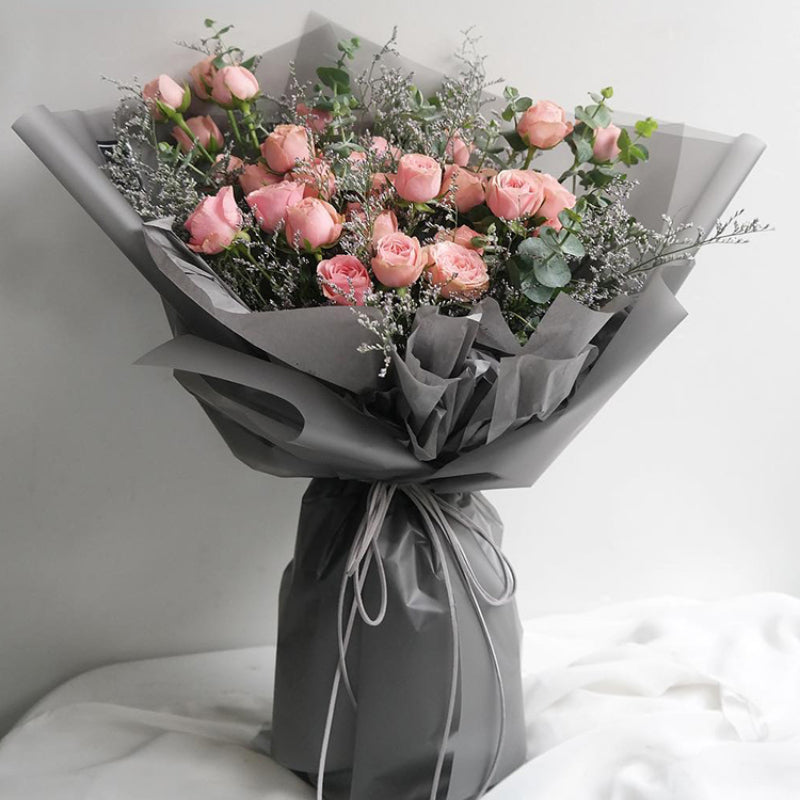 Matte Plastic Wrapping Paper for Bouquets