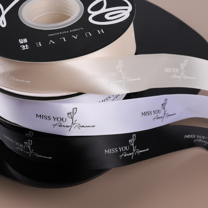 MISS YOU Satin Ribbon (25mmx40Yd)