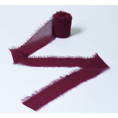 Frayed Edge Chiffon Ribbon for Floral Design (4cmx5m)