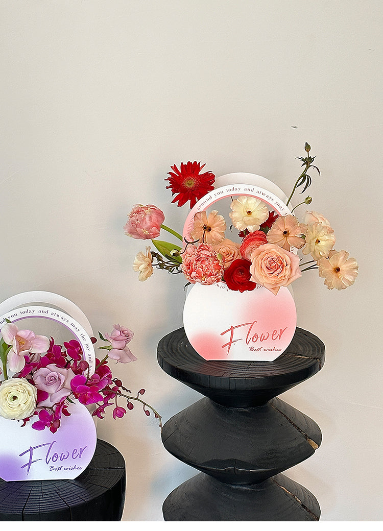 9pcs Floral Gift Packaging Box with Handle