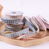 Load image into Gallery viewer, Double-sided Thick Plaid Ribbon (15mm X 10Yd)