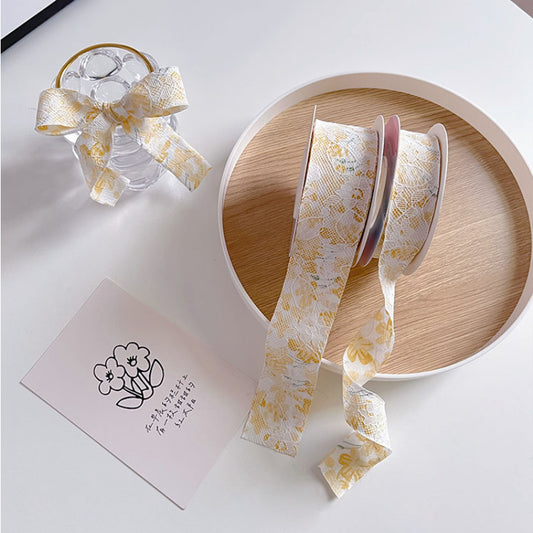 Floral Lace Embroidery Ribbon (3.8cmx8Yd)