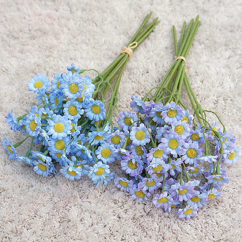 Artificial Flower Small Daisy Flower Bouquet 6 branches Fake