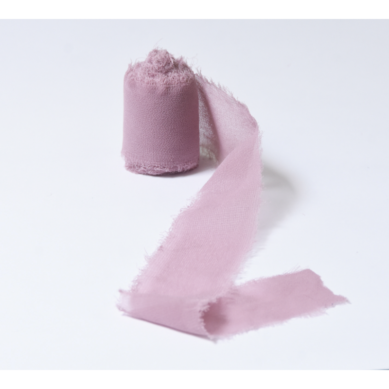 Frayed Edge Chiffon Ribbon for Floral Design (4cmx5m)
