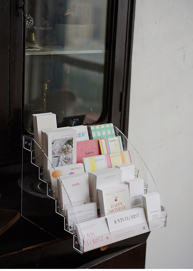 7 Tiers Acrylic Business Cards Display Organizer Floral Supplies Store 7 Tiers Acrylic Business Cards Display Organizer Floral Supplies Store