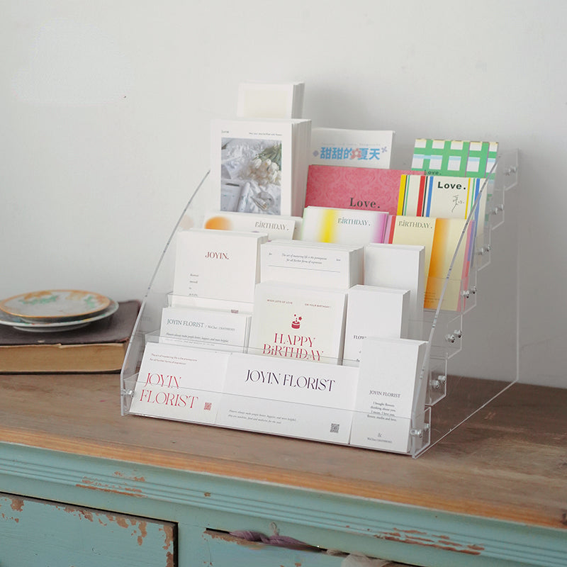 7 Tiers Acrylic Business Cards Display Organizer – Floral Supplies Store