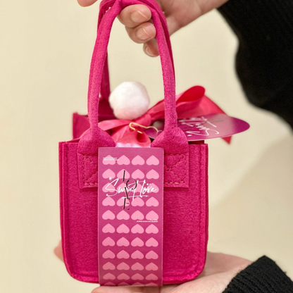Pink Non-Woven Party Bags Gift Bags with Handles Pack 10