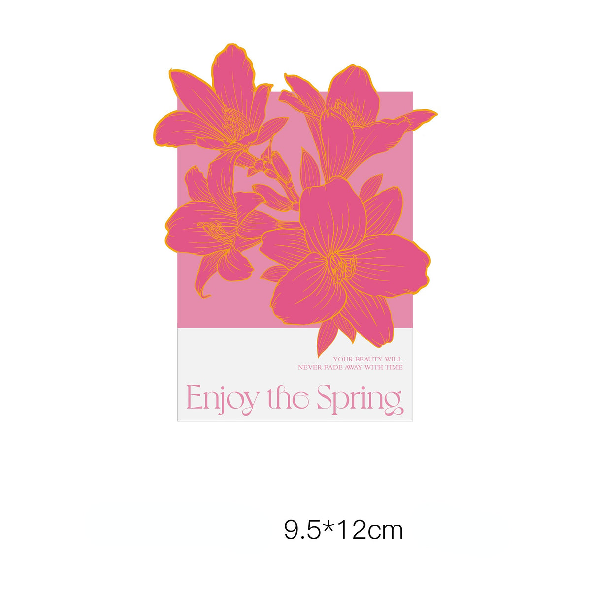 Spring Floral Greeting Cards Bouquets Decoration Pack 10